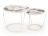 Salontafel set Houston 1658 (Wit + Wit marmer)