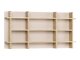 Wandregal Velrome 108 (Eichenholzoptik + Beige)