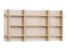 Wandregal Velrome 108 (Eichenholzoptik + Beige)