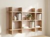 Wandregal Velrome 108 (Eichenholzoptik + Beige)