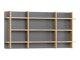 Wandregal Velrome 108 (Eichenholzoptik + Graphit)