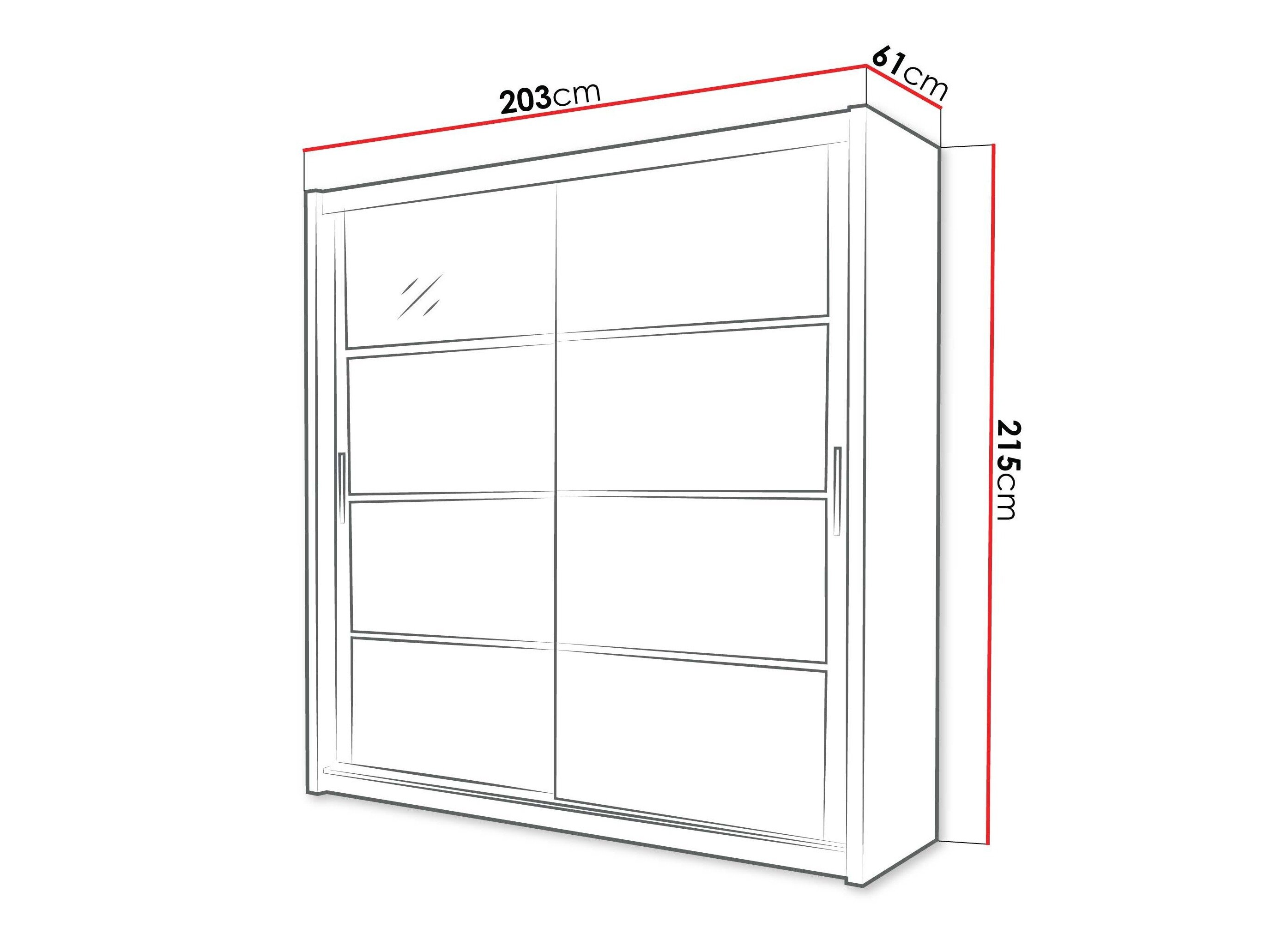 Garderobeskab Honolulu 201 (Sort)