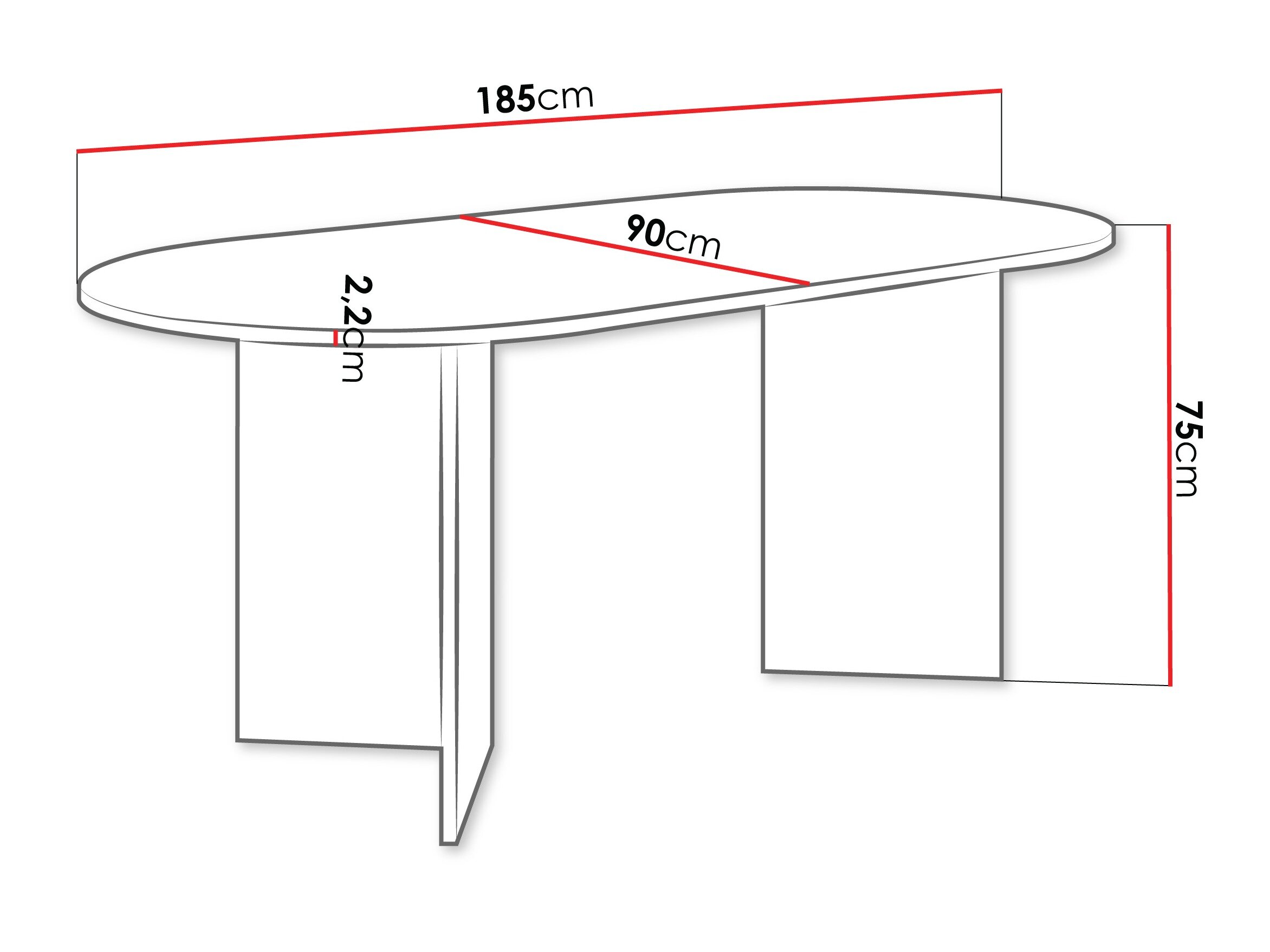 Bord Comfivo Fungus (Valnød)