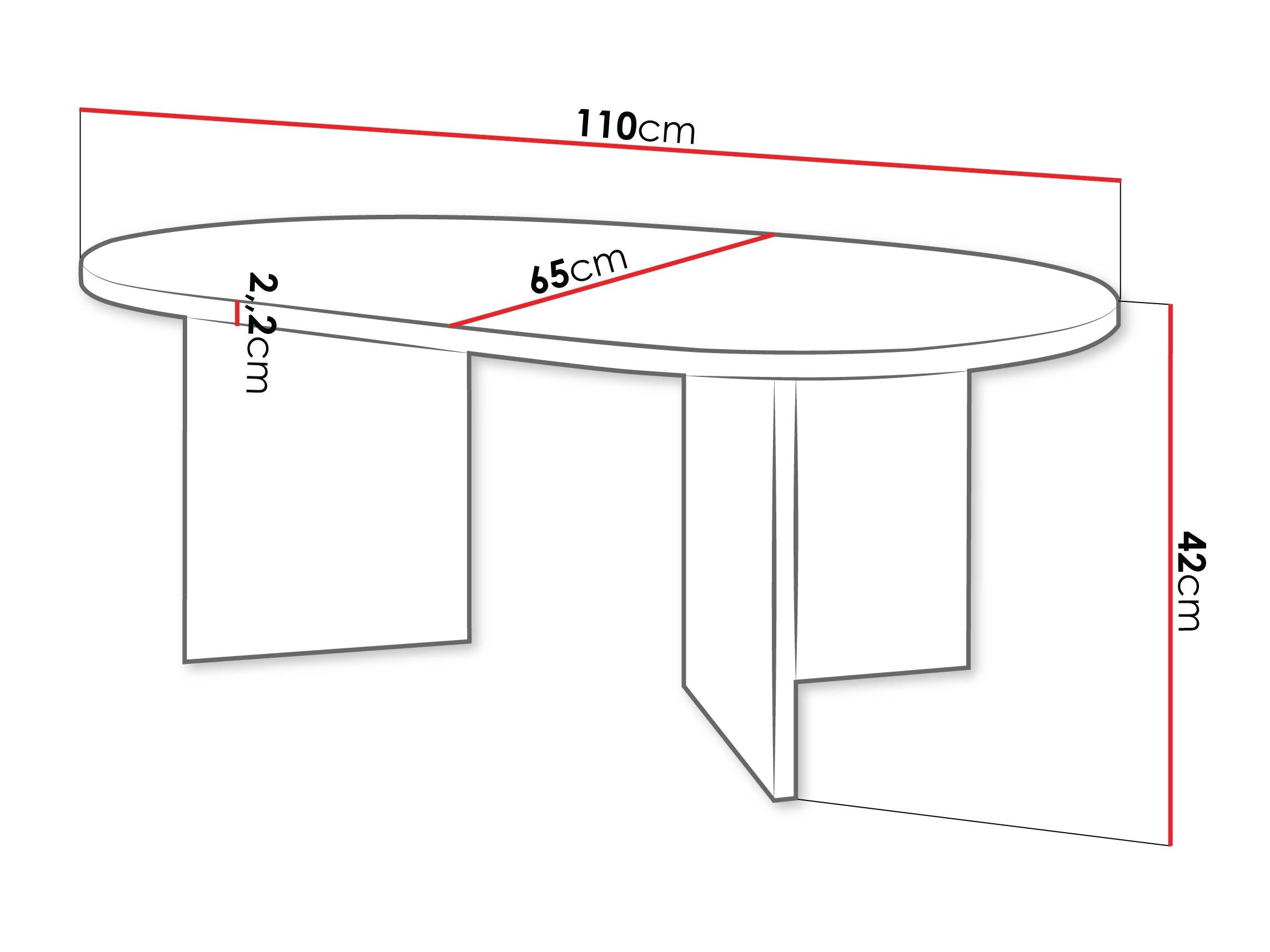 Sofabord Comfivo Fungus (Beige)