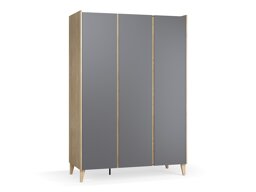 Kleiderschrank Velrome 110 (Eichenholzoptik + Graphit)