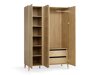 Kleiderschrank Velrome 110 (Eichenholzoptik)