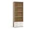 Boekenkast Cirveso 108 (Sonoma eik + Glanzend wit)