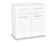 Kommode Cirveso 100 (Hvid + Glansfuld hvid)