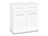 Kommode Cirveso 100 (Hvid + Glansfuld hvid)
