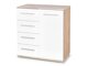 Ladekast Cirveso 101 (Sonoma eik + Glanzend wit)