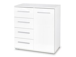 Ladekast Cirveso 101 (Wit + Glanzend wit)