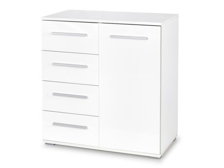 Ladekast Cirveso 101 (Wit + Glanzend wit)