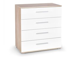 Ladekast Cirveso 102 (Sonoma eik + Glanzend wit)