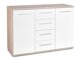 Ladekast Cirveso 103 (Sonoma eik + Glanzend wit)