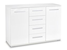 Ladekast Cirveso 103 (Wit + Glanzend wit)