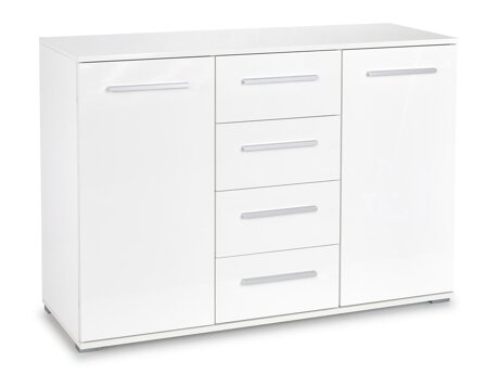 Ladekast Cirveso 103 (Wit + Glanzend wit)