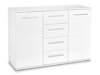 Ladekast Cirveso 103 (Wit + Glanzend wit)