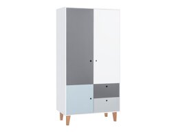 Kleiderschrank Domfera 100 (Hellblau)