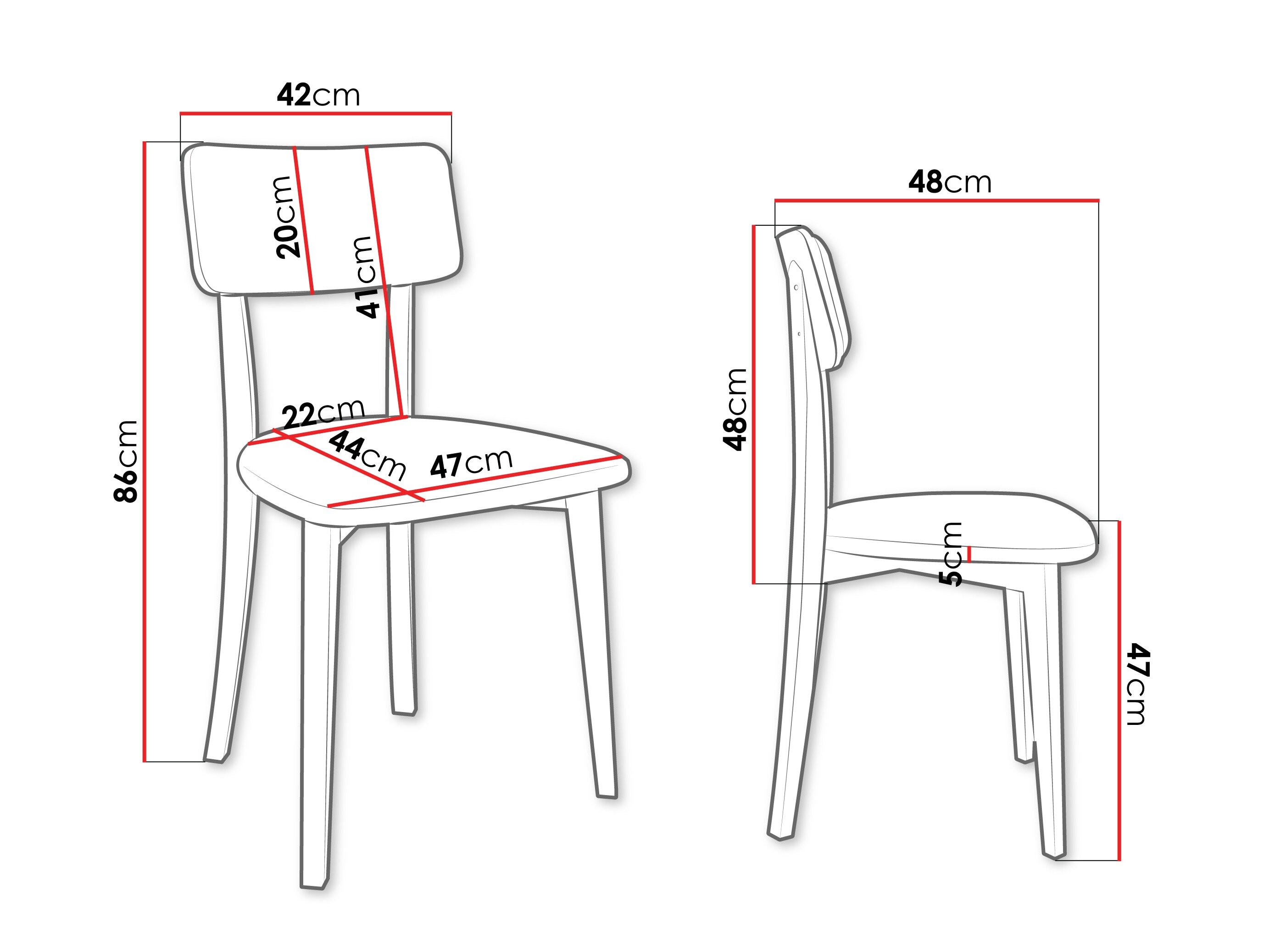Stol Victorville 380 (Sort)