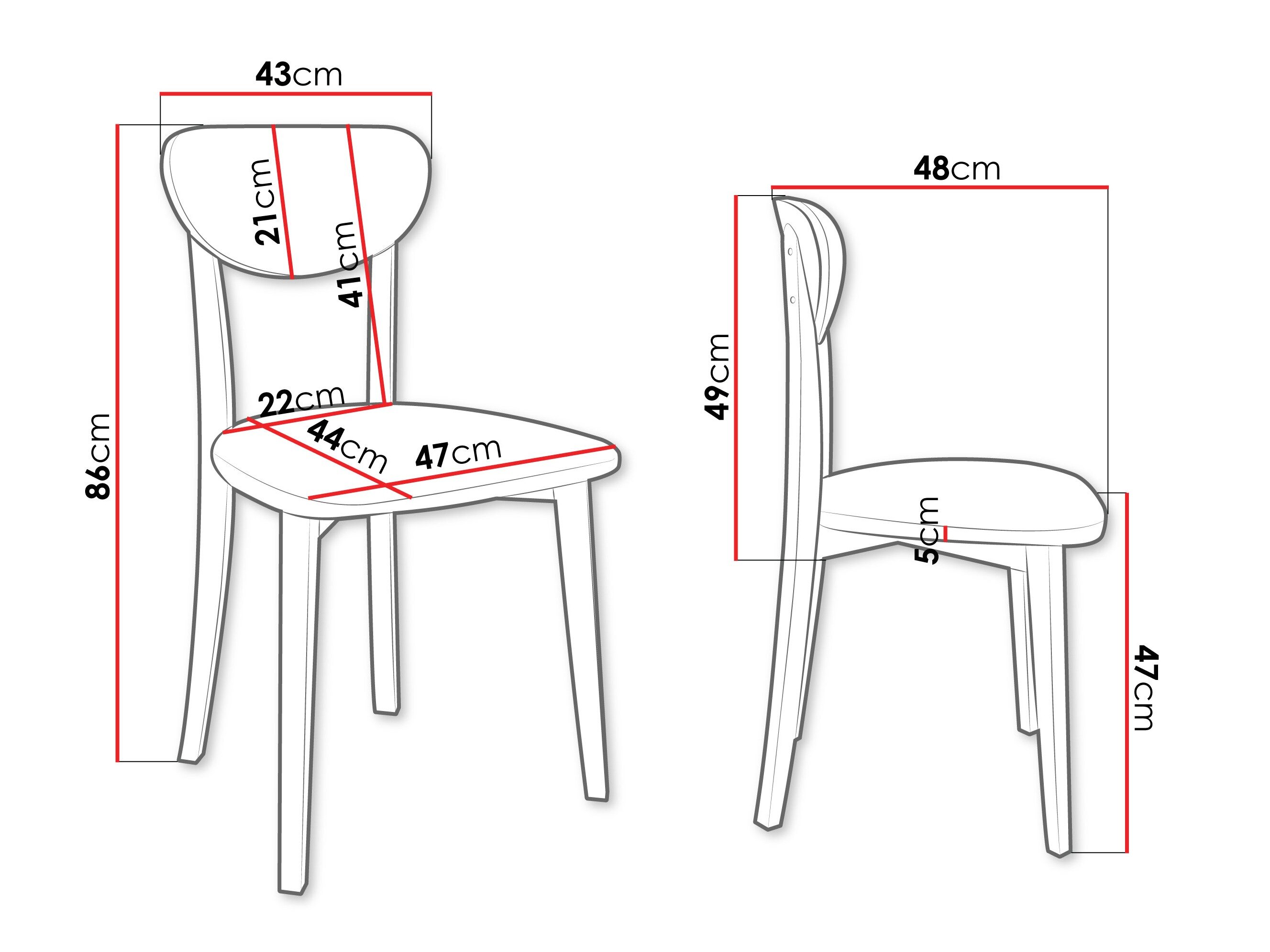 Stol Victorville 381 (Hvid)