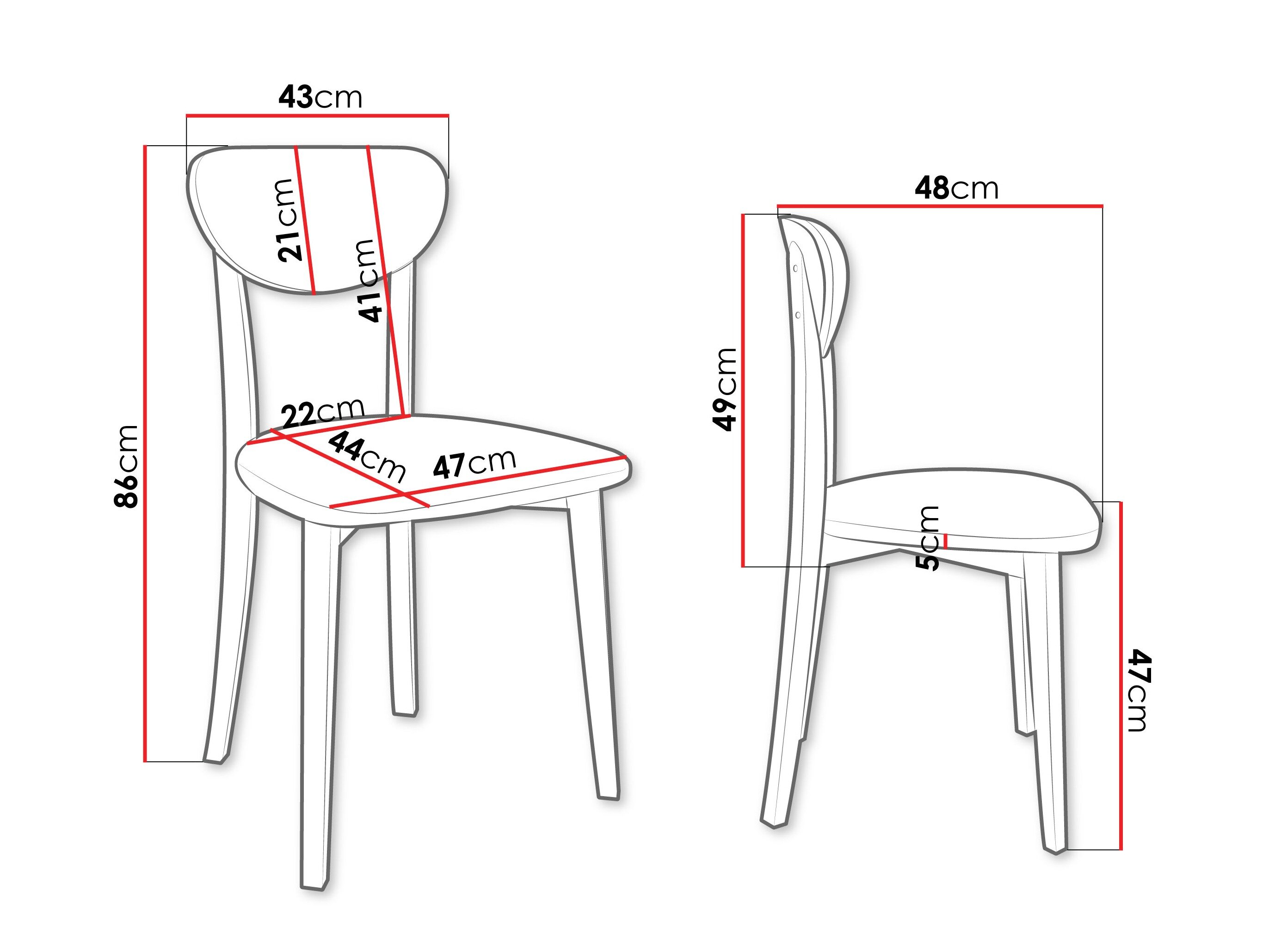 Stol Victorville 381 (Sort)