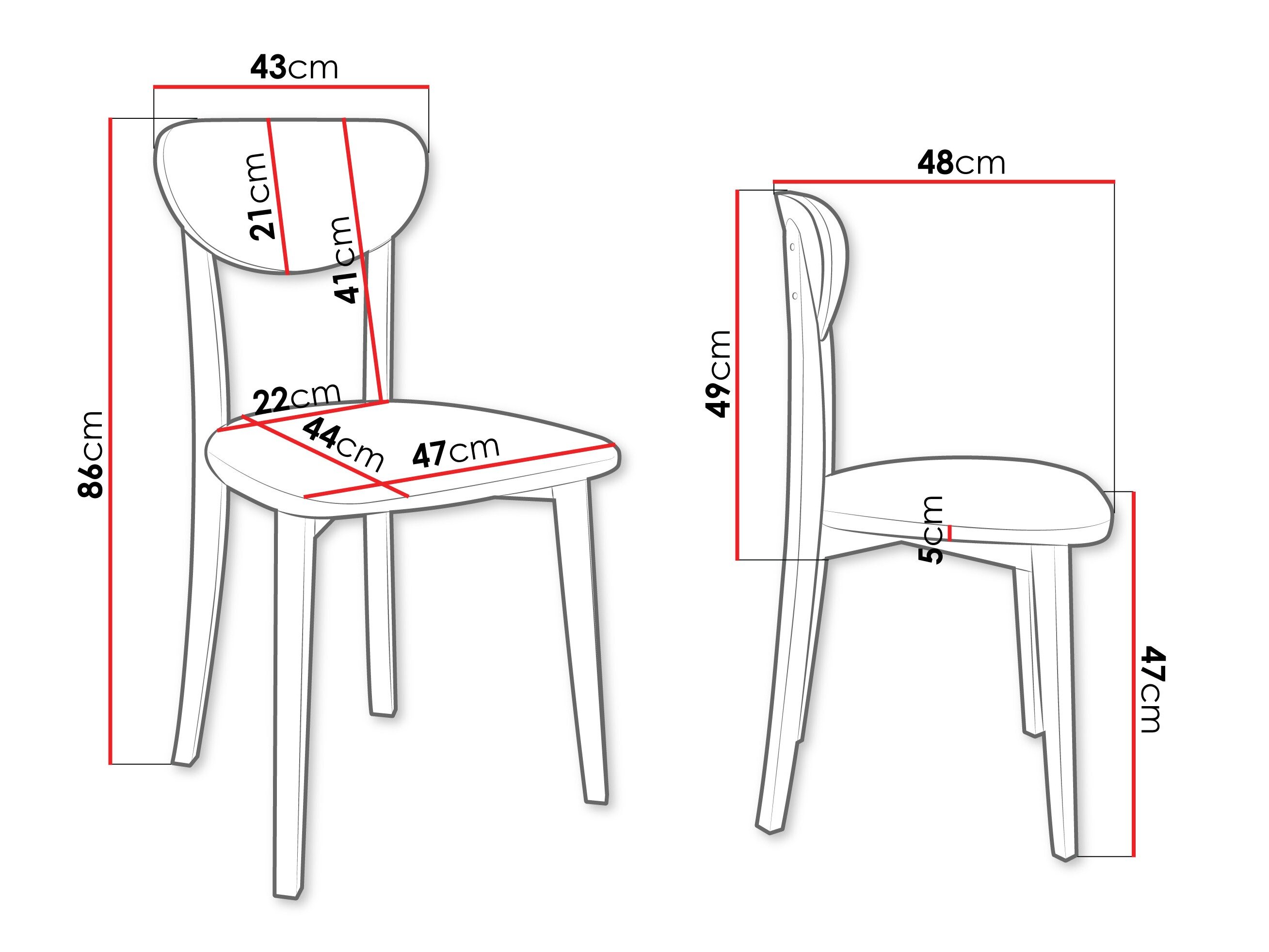 Stol Victorville 381 (Sort)