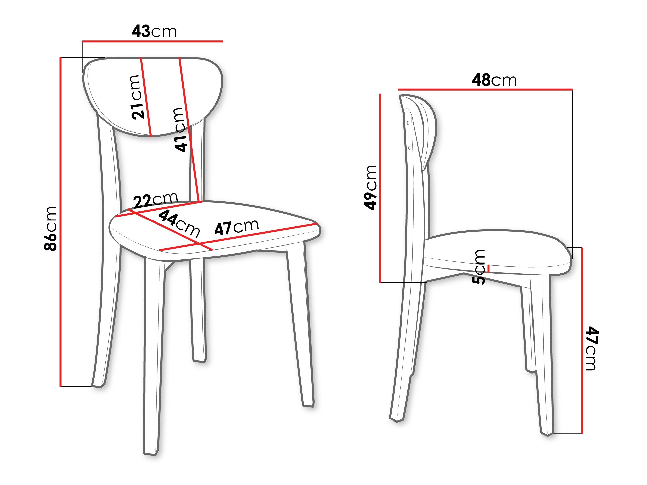 Stol Victorville 381 (Sort)