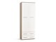 Boekenkast Cirveso 107 (Sonoma eik + Glanzend wit)
