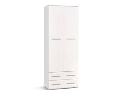 Boekenkast Cirveso 107 (Wit + Glanzend wit)