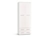 Boekenkast Cirveso 107 (Wit + Glanzend wit)