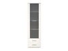 Boekenkast Cirveso 116 (Wit + Glanzend wit)