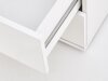 Boekenkast Cirveso 116 (Wit + Glanzend wit)