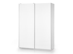 Kledingkast Cirveso 110 (Wit + Glanzend wit)