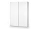 Kledingkast Cirveso 110 (Wit + Glanzend wit)