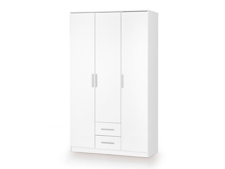 Kledingkast Cirveso 113 (Wit + Glanzend wit)
