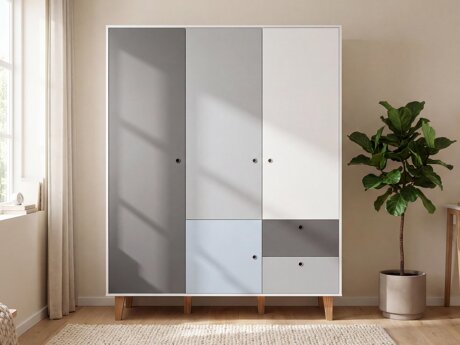 Kleiderschrank Domfera 101 (Hellblau)