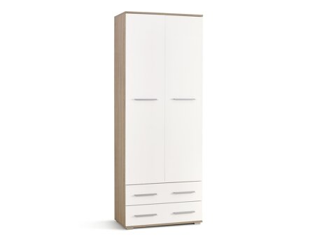 Reol Cirveso 107 (Sonoma eg + Glansfuld hvid)