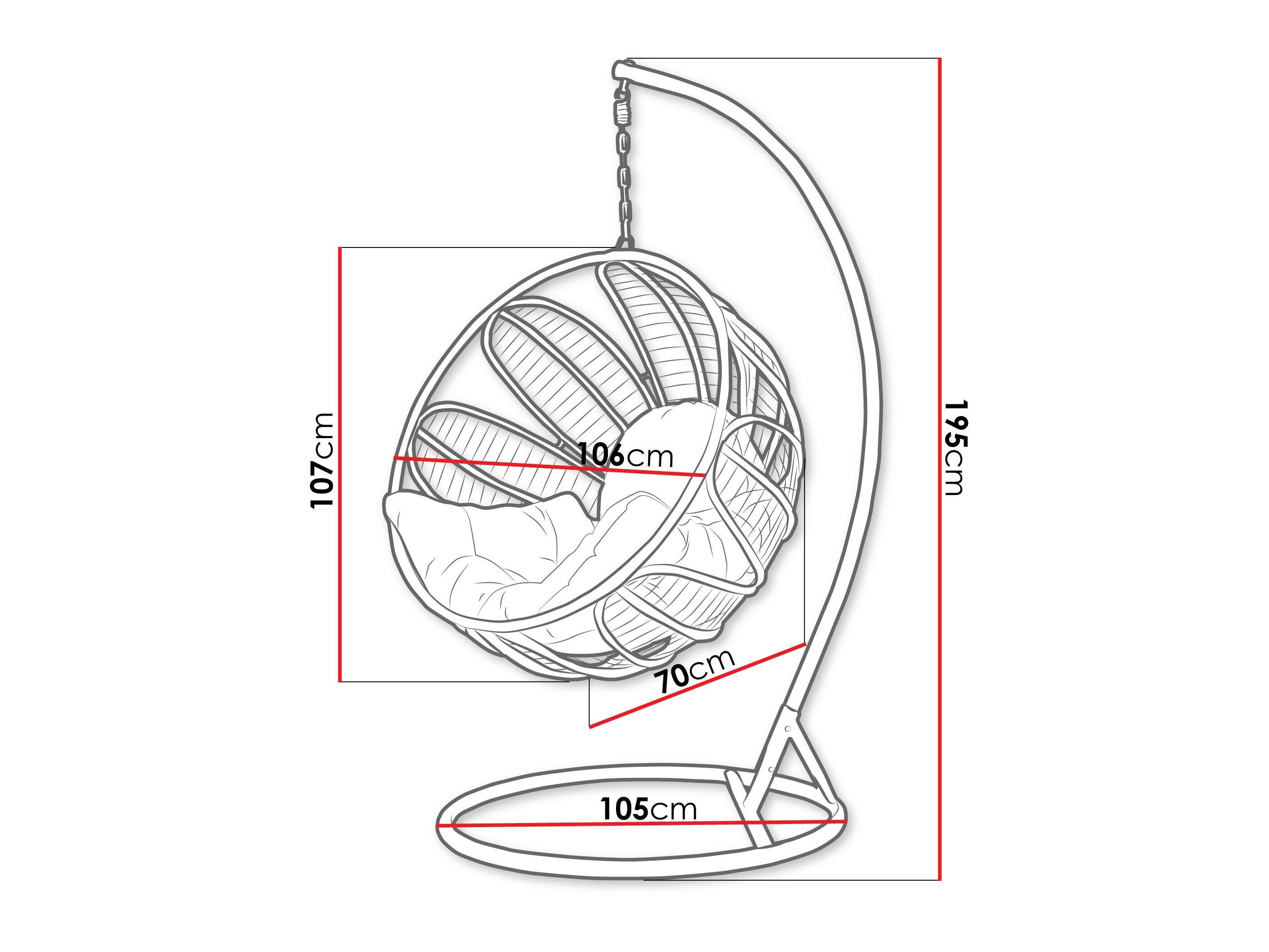 Hængestol Comfivo Ingenium (Beige)