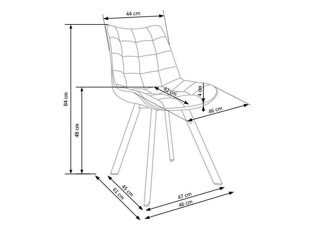 Stol Houston 739 (Beige + Lysebrun)