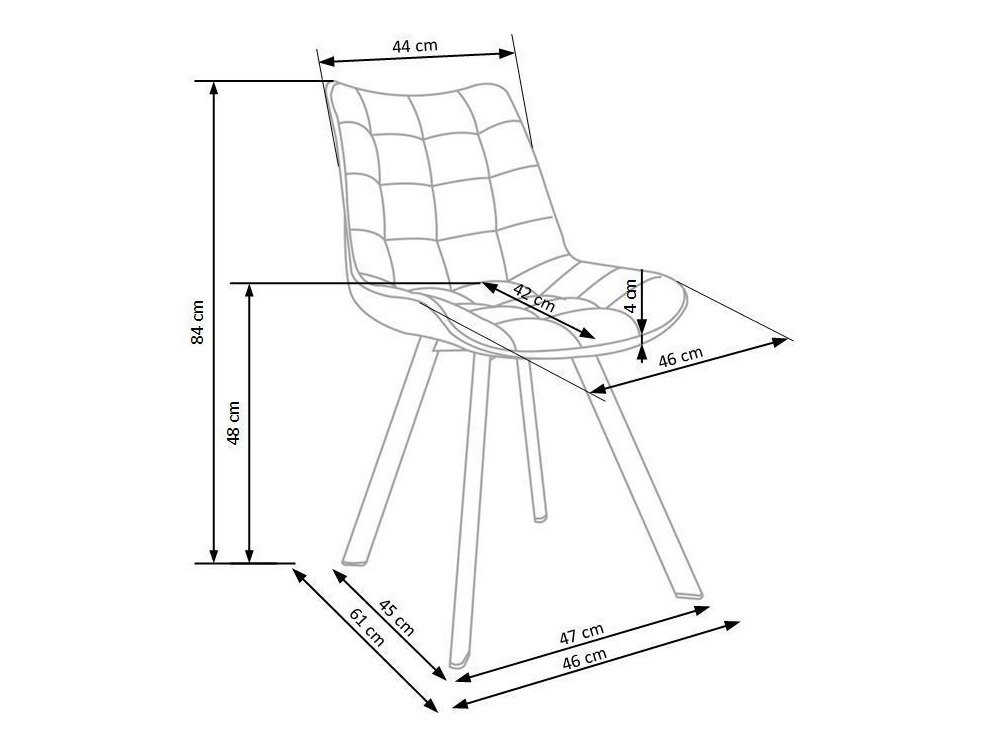 Stol Houston 739 (Grå + Lysebrun)