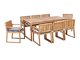 Komplet mize in stolov Berwyn 3235 (Bela + Temno Modra)