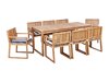 Komplet mize in stolov Berwyn 3235 (Bela + Temno Modra)