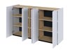 Sideboard Fresno 147 (Weiss glänzend)