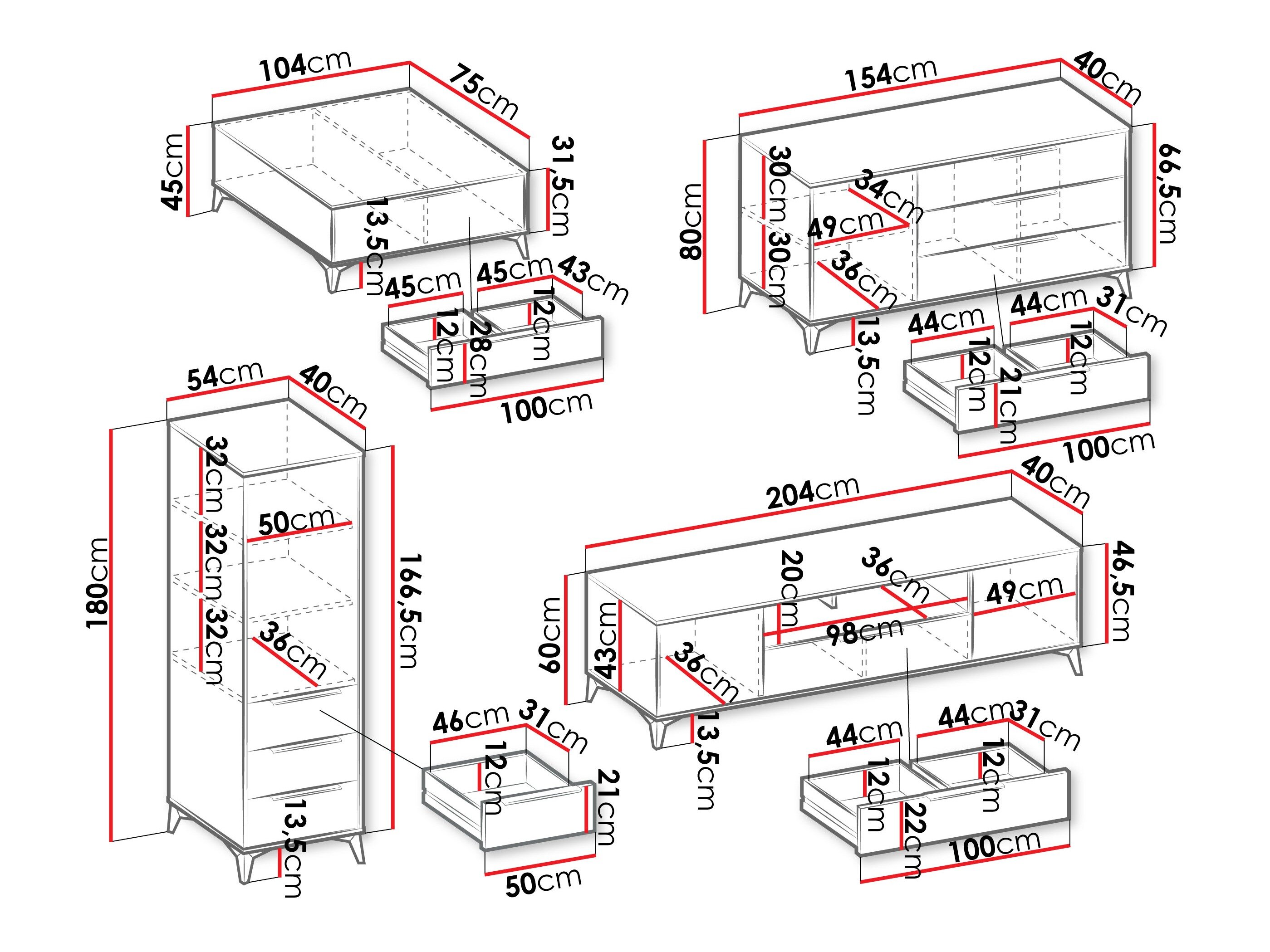 Stuemøbelsæt Comfivo Enoteo 108