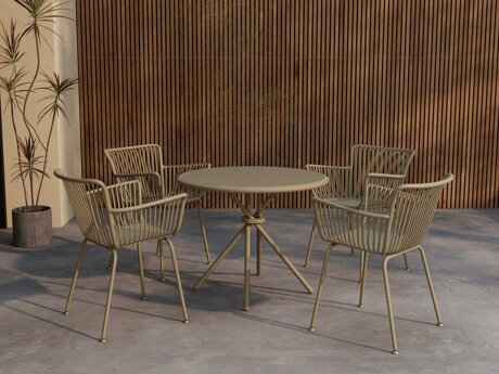Tafel en stoelen set Dallas 5163