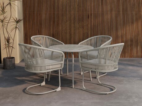Tafel en stoelen set Dallas 5164