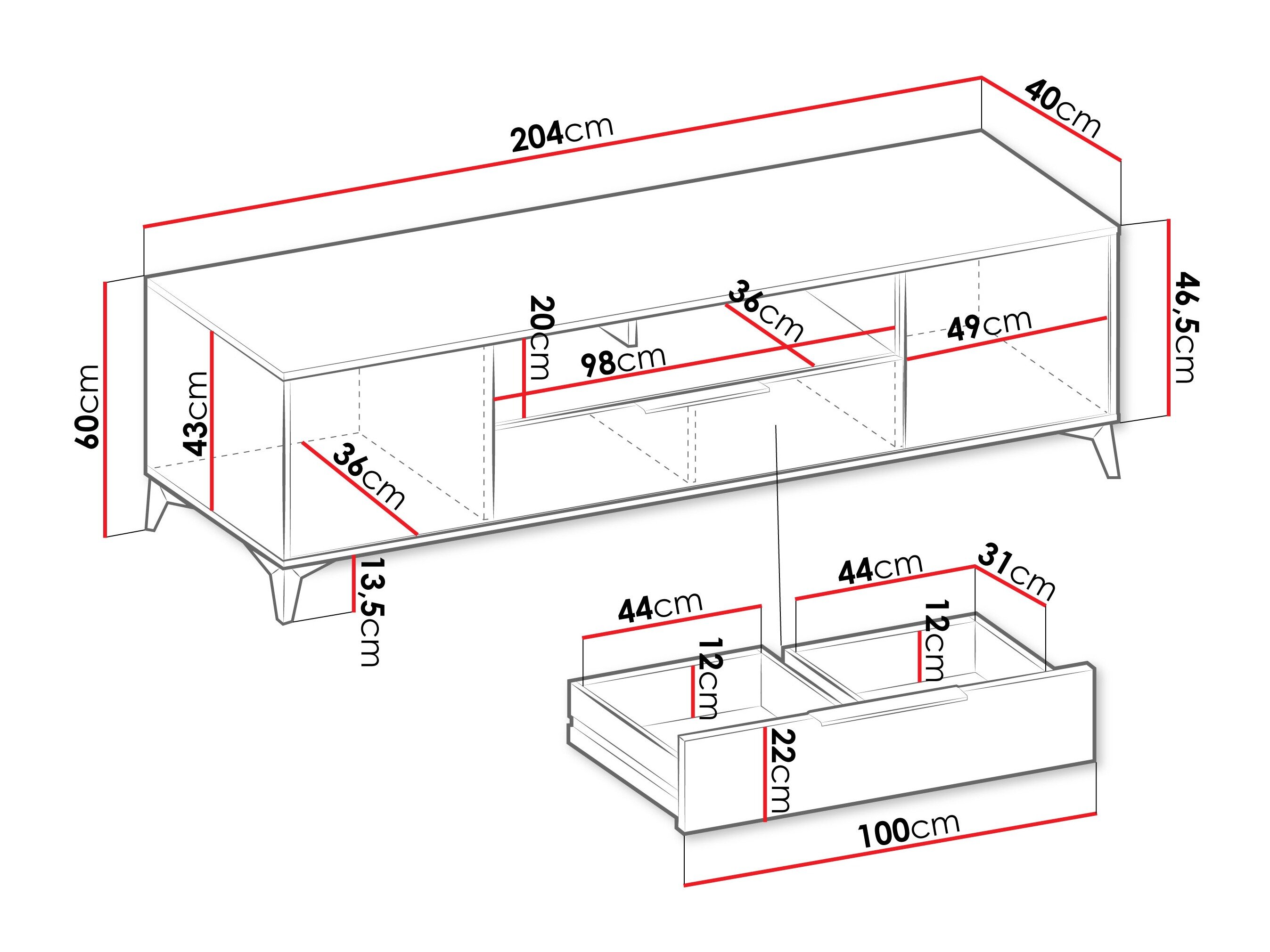 TV-bord Comfivo Enoteo 106