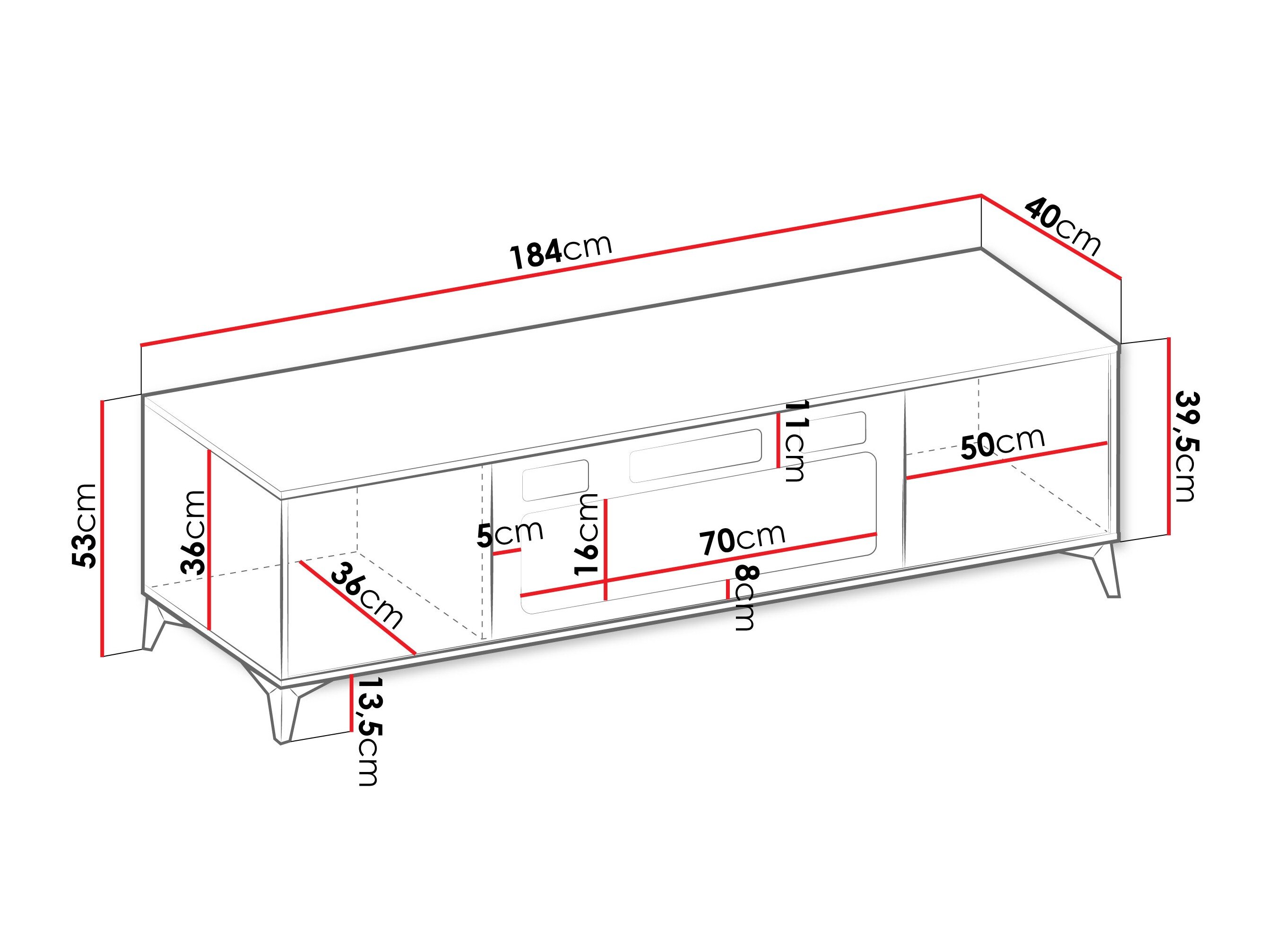 TV-bord Comfivo Enoteo 107