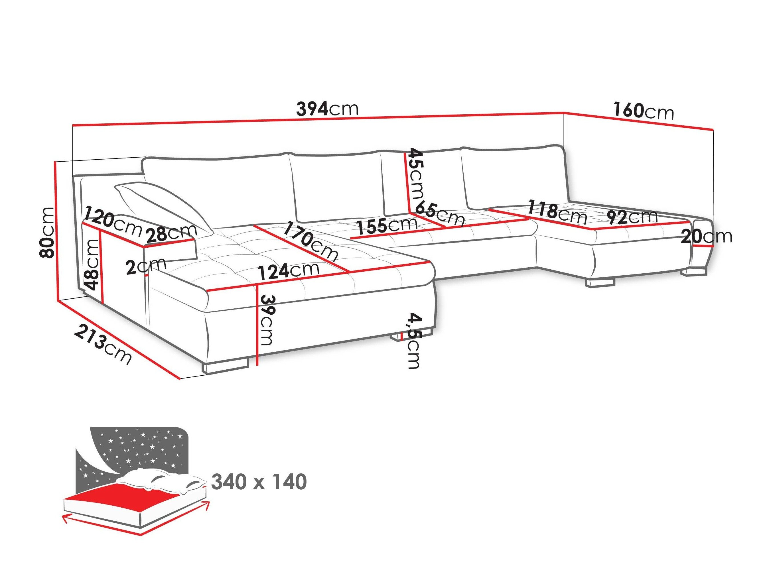 Hjørnesofa Comfivo 106 (Clara 215.03)