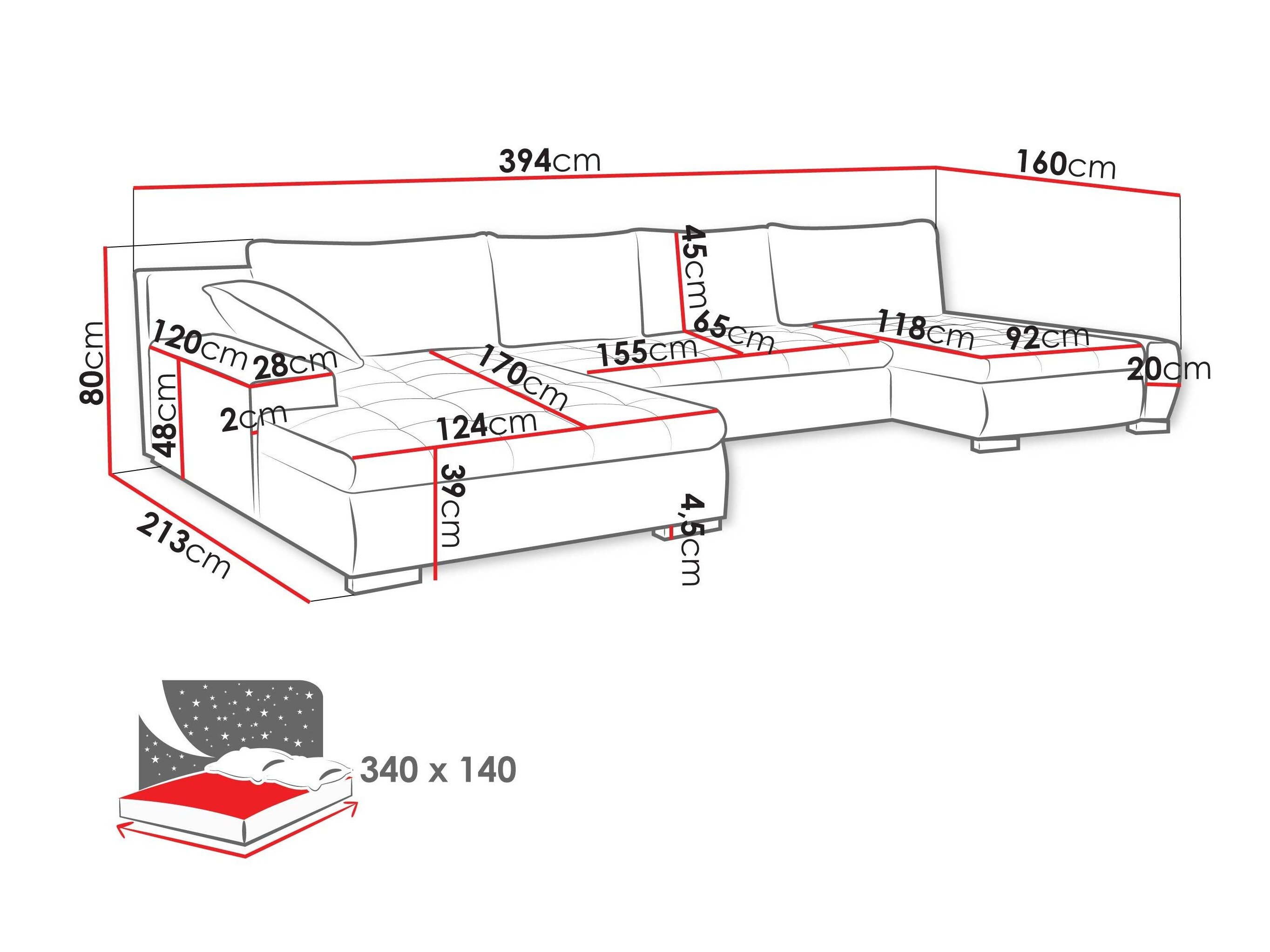 Hjørnesofa Comfivo Oliva (Kronos 09 + Paros 05)